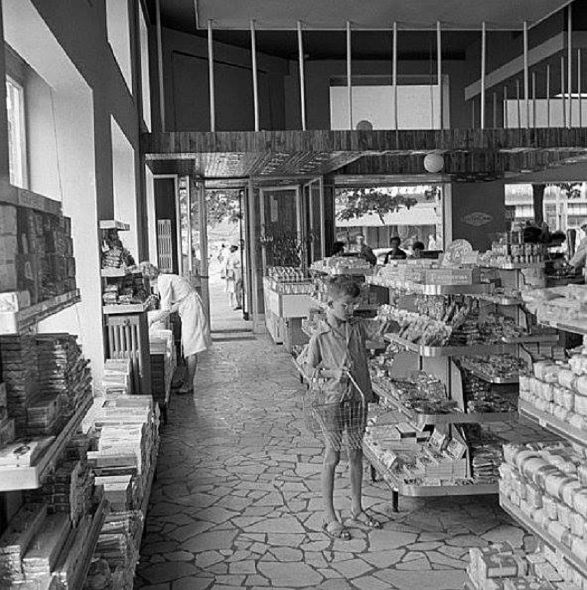 Samoposluživanje na Britancu 1960-ih godina